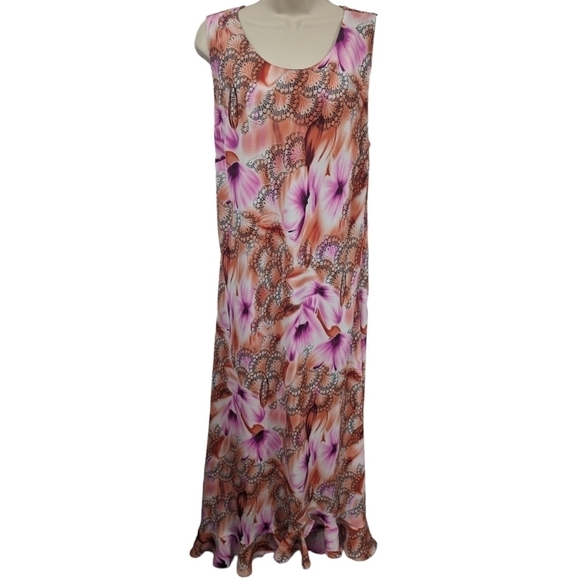 Mlle Gabrielle Floral Maxi Dress Sz 16 - Picture 1 of 9